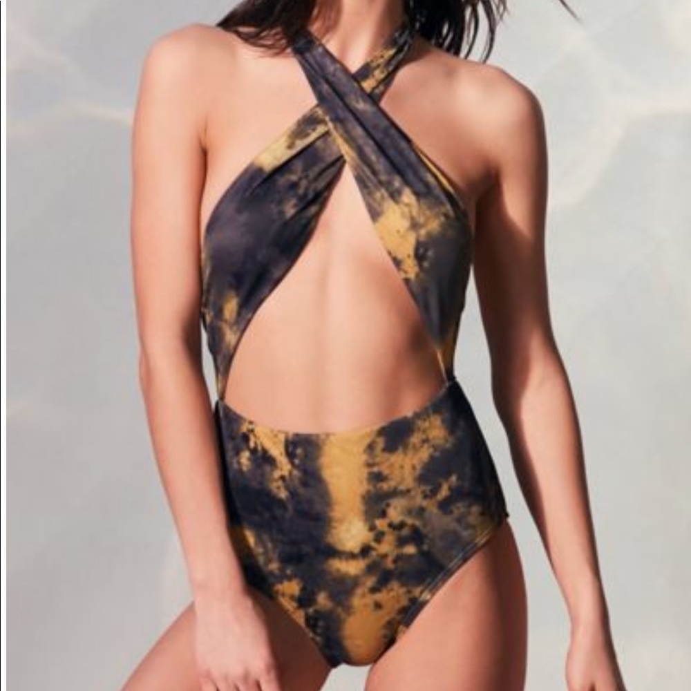 Out From Under Rachel Crossover One-Piece Swimsuit